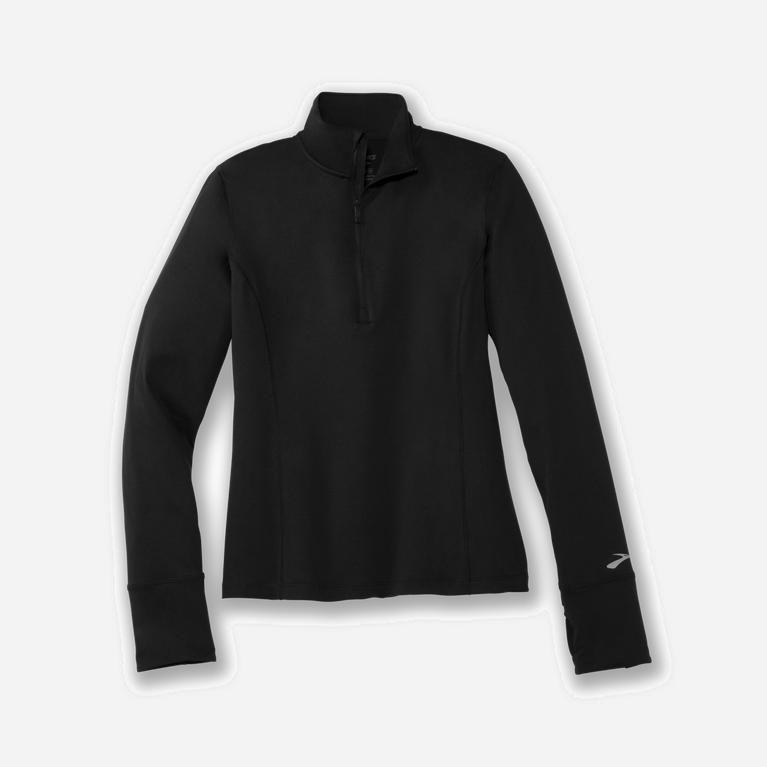 Brooks Dash 1/2 Zip Hardloopjassen voor Dames Zwart (NFAGY-5091)